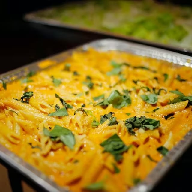 Penne Ai Funghi Con Pollo.